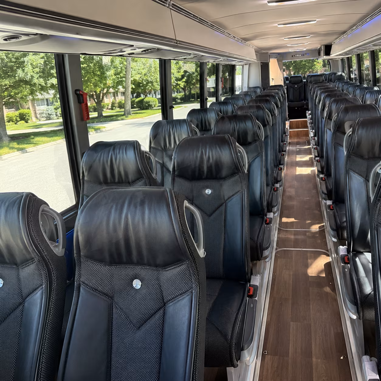 auburn charter bus interior gallery