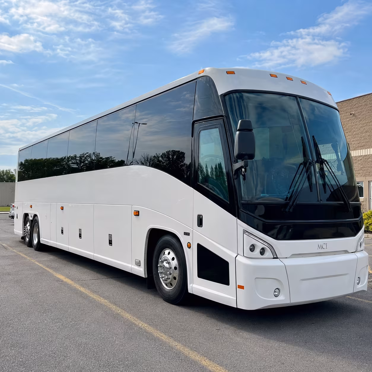 auburn charter bus services exterior