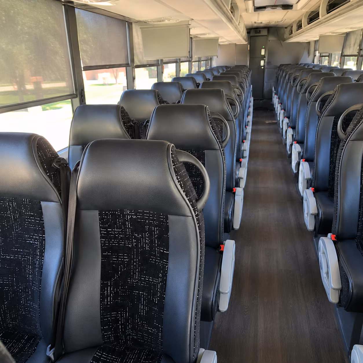auburn charter bus services interior